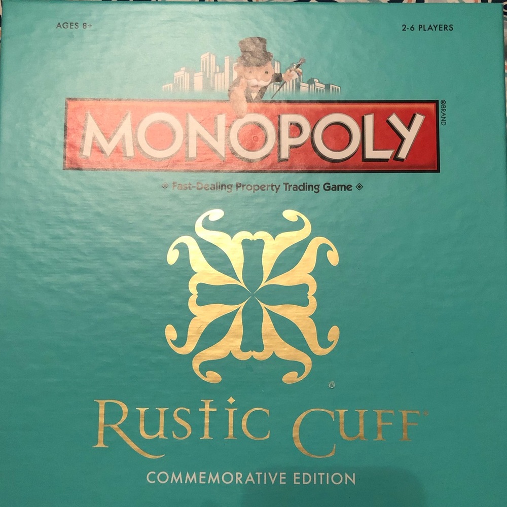 Rustic Cuff Monopoly Board Game